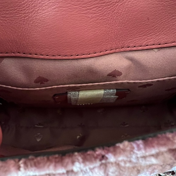 Kate Spade Quilted Pink Velvet Shoulder Bag with Adjustable Straps NWOT - Picture 7 of 7